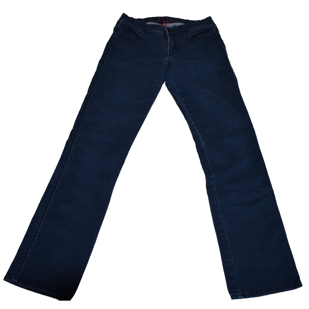 ELLE PARIS Women's Stretch Denim Dark Wash Blue Jeans Size 8